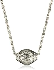 The Vatican Library Collection Silver Mary Prayer Bead Necklace