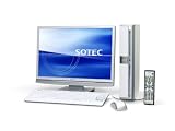 SOTEC PC STATION DS7010-AP3B Vista Premium with SP1 Core 2 Duo E4600 2GB ������ 320GB HDD DVD�X�[�p�[�E�}���`�h���C�u �n��f�W�^���Ή�TV�`���[�i���� 22�^���C�h�t��