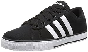 adidas Unisex SE Daily Vulc Black/White/Black Sneaker Men's 8, Women's 9 Medium