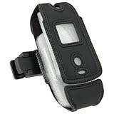 Motorola W510 Black Flip Style Carrying Case with Detachable Swivel Rotating Belt Clip
