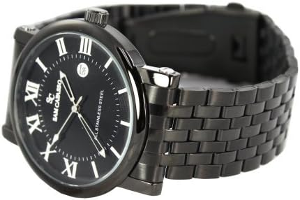 Sam Cafasso Men Watch in Black Dial Blacktone Stainless Steel Bracelet , Perfect Gift Idea