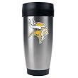 Minnesota Vikings NFL 16oz Stainless Steel Travel Tumbler - Primary Logo