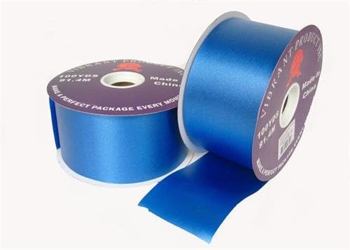 Royal Blue Flora Satin Ribbon 2.75" X 100 Yards
