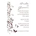 Red Butterfly Wedding Invitation Business Card Template