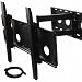 VideoSecu full motion articulating tilting swivel TV LCD wall mount bracket arm for 37"-55" LCD LED LFD TV Super Strong Single Arm 27" Extension Swivel Flat Panel Television LCD Plasma Tilt Wall Mount Free 7 ft HDMI cable W13