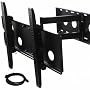 VideoSecu full motion articulating tilting swivel TV LCD wall mount bracket arm for 37"-55" LCD LED LFD TV Super Strong Single Arm 27" Extension Swivel Flat Panel Television LCD Plasma Tilt Wall Mount Free 7 ft HDMI cable W13