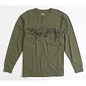 Reel Legends Gator Screen Print Henley Shirt