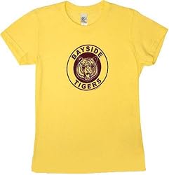 Saved by the Bell Cap-sleeve juniors babydoll shirt yellow