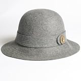 Brixton Stella Mix Hat in Grey Felt