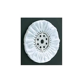 Grizzly H2838 10" x 16 Ply x 1-1/4" Muslin Buff Wheel, 3200 RPM
