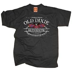 T-Shirt Old Dixie Rebel S�dstaaten, schwarz, Gr.S bis 5XL