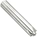 Melin Tool RCMG-M-M Carbide Corner Rounding End Mills, Metric, Uncoated (Bright) Finish, Non-Center Cutting, For Use With Cast Iron, Nickel/Nickel Alloys, Plastics, Steel/Steel Alloys, Titanium/Titanium Alloys