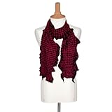 IMAGE OF Handmade Beautiful Wool Scarf In Check Design For Evening Wear (Free Shipping) Scrf0134rr