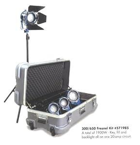 Arri 571985 300/650 Tungsten Fresnel Light Kit