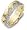 7.5mm Wide Diamond 14 Karat Yellow Gold & Titanium Wedding Band - 12.5