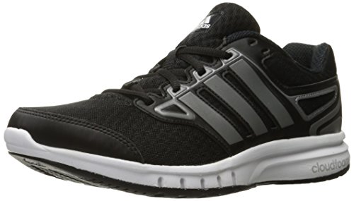 adidas Performance Men's Galactic Elite M Running Shoe, Black/Iron Metallic/White, 8 M US