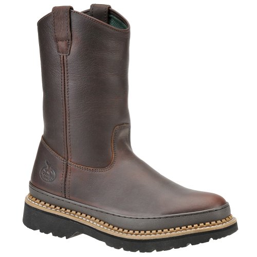 Georgia G4374 Men's Wellington 11-inch Soggy Brown Giant Boot 8 M US