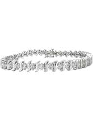 14k Gold S-Link Diamond Tennis Bracelet (5 cttw, H-I Color, I1-I2 Clarity)