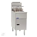 Pitco SG14TS 50 Lb Gas All-Purpose Split-Pot Fryer