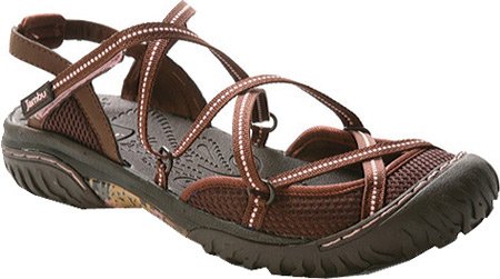 Jambu Women's Water Diva Vegan Slingback Sandal,Brown,9 M US