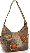 Anuschka Side Pockets Hobo Handbag - Premium Floral Safari