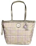 COACH SIGNATURE PLAID TOTE