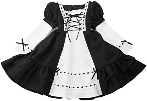 Catherine Cottage Little Girl's Short/Long Sleeve Lace-up Dress 4T Black