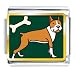 boxer23 - Boxer Dog Animal Photo Italian Charms Bracelet Link