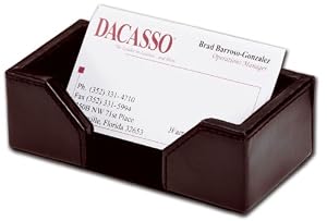 Genuine Dark Brown Bonded Leather 4"X6" Memo Holder