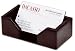 Genuine Dark Brown Bonded Leather 4"X6" Memo Holder