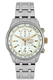Seiko Gents Two Tone St Steel Chronograph Tachymeter Watch - SNN155