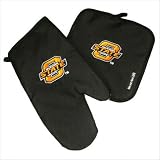 OSU Oklahoma State University Logo Cowboys Oven Mitt and Logo Potholder Set for Kitchen Tailgating or Barbecue Pot Holder College NCAA Licensed Kitchen Tailgating Accessories make Great Unique GIFT IDEAS for HIM or HER, College Students Fans Men Ladies