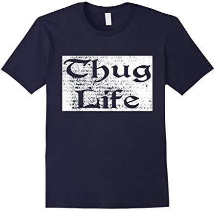 Men's Thug life shirt Large Navy