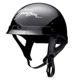Harley-Davidson® Motorcycle Women's Sassy Half Helmet. Graphics. Helmet bag included. Gloss Black. 98374-10VW