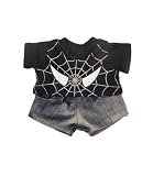 Black Spider Shirt with Denim Pants fits most Webkinz, Shining Star and 8