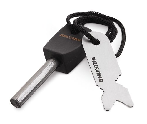 Brunton Striker Magnesium Fire Starter (Silver/Black)