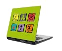 Lavatelli Idesign Laptop Skin / Notebook Skin / Notebook Motiv / Notebookh&uuml;lle / Notebook Case "Pericolo 863" - dekorieren, erneuern und sch&uuml;tzen Sie Ihren Laptop mit diesen unverwechselbaren Designs