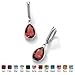 Sterling Silver Pear-Shaped Birthstone Drop title=