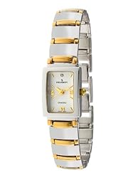Peugeot Womens 787TT Two-Tone Genuine Diamond Bracelet Watch