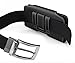 Bomea Galaxy S6, S6 Edge Belt Case, Bomea Premium Leather Belt Holster Case with Belt Clip and Loops for Samsung Galaxy S6, S6 Edge Cell Phone (Fits Phone w/Other Case On) Black