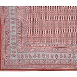 ShalinCraft Asian Home Decor Cotton Flat Bedsheets India Block Prints Queen Size