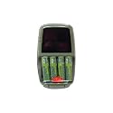 Sakar ECOtrends CH-4632-ECO-BLK - Battery charger (solar) 4xAA/AAA - included batteries: 4 x AA NiMH 2300 mAh