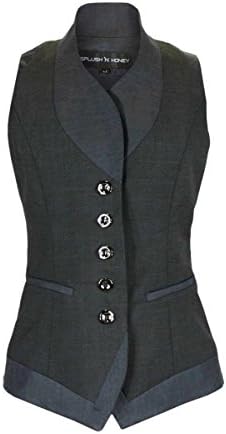 Splush N Honey Women's Cashmere Fashion Vest 4 Navy