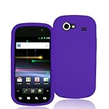 Purple Silicone Rubber Gel Soft Skin Case Cover for Samsung Google Nexus S  ....