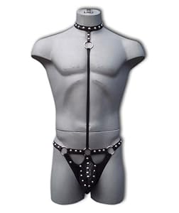 Male Power Men's Fetish Lingerie, Tormentor, Black, Large/Xlarge