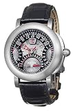 Gerald Genta ABC-Y-80-290-CN-BD Arena Gray Dial Leather Alligator Men's Automatic Jumping Hour, Chronograph Watch