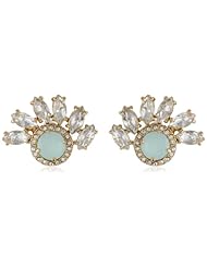 Juicy Couture Green Marquise Cluster Rhinestone Stud Earrings