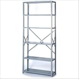 Lyon Workspace Products 8056 8000 Series Open Shelving - 6 Heavy-Duty Shelves: 84' H x 42' W x 12' D
