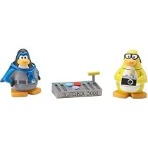 Disney's Club Penguin Series 1 Mix 'N Match 2 Inch Mini Figure 2-Pack Shadow Guy and Mild Mannered Reporter