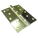 クマモト ステンレス義星丁番リング入 2.5×127×102 2枚セット 金色 STR-6